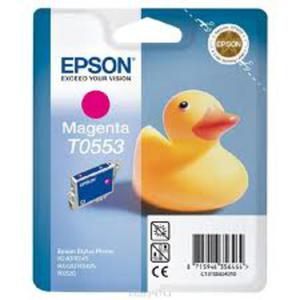 Tusz Epson T0553 Magenta do drukarek (Oryginalny) [8 ml] - 2853216519