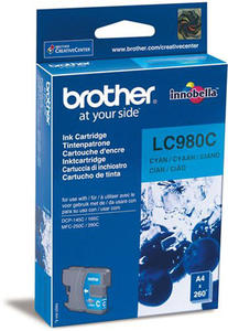 Tusz Brother LC980C Cyan do drukarek (Oryginalny) - 2853216647