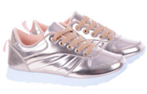 Tanie Zote Buty Sportowe Teniswki Damskie 11456 metaliczne - 2869304040