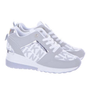 Szare Sneakersy Damskie Koturn Buty Sportowe Skotnicki P-3-0588 - 2868883538