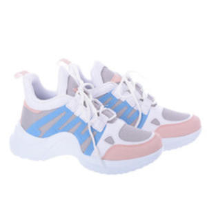 Sportowe Damskie Buty Sportowe Sneakersy Platforma 2133 Biae - 2869596851