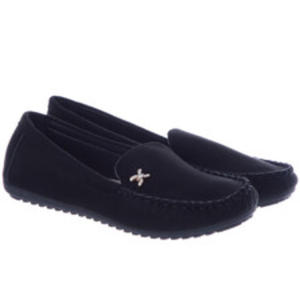 Lekkie Mokasyny Pbuty Damskie Slip ON Seastar ZA13P Czarne - 2872266533