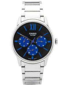 CASIO MTP-E312D 1B2V - Srebrny - 2848462808