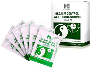 Orgasm Control Wipes chusteczki dla mczyzn opniajce wytrysk 6 sztuk - 2859262763