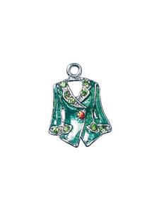 Charms, zawieszka akiet, 2 cm, ciemny zielony [21-364-71] - 2829373999