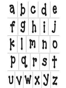 Stemple silikonowe - alfabet, abc [28-596-00] - 2829374251