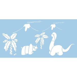 Szablon malarski - dla dzieci, Dinozaury, 15x30 cm [38-291-00] - 2861271730