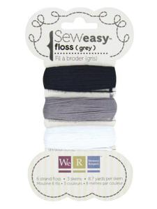 SewEasy - Nici, tonacja szara, op. 3x8 m [57-058-000] - 2829375755