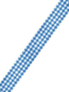 Tama tekstylna: Check, niebieski bawarski, samoprzylepna, szer. 15 mm, rolka 5 m [57-236-366] - 2829375846
