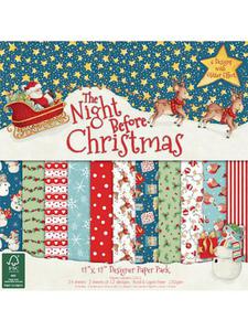 Zestaw papierw do scrapbookingu, Night..Christmas, 24 szt. [59-738-000] - 2829376308