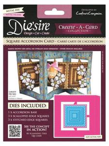 Wykrojnik Diesire Create a Card-, Square Accordion Card [59-969-000] - 2829376334