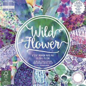 Zestaw papierw do scrapbookingu: Wild Flower, 15,2x15,2 cm, 64 szt. [60-641-000] - 2861272347