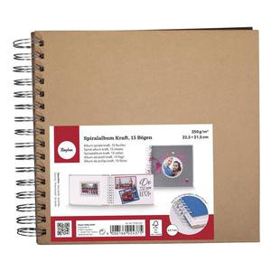 Album scrapbooking - baza, 15 kartek, 22.5x21.5cm, 250 g/m2 [73-201-521]