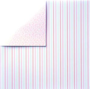 Papier do scrapbookingu: Pink Stripes, 30,5x30,5 cm [79-900-000] - 2846853323