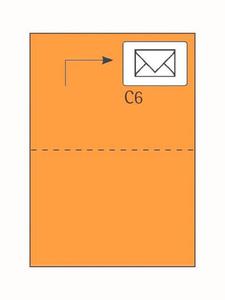 Kartka A5, 148x210 mm, mandarynkowy, 90g, op. 4 szt. [80-110-208] - 2852160217