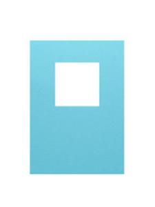 Karta passe-partout, Kwadrat 11x15 cm, jasny niebieski, op. 4 szt. [80-702-356] - 2857383330