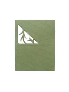 Karta stoowa Branch, 8x5 cm, zielony, op. 4 szt. [80-704-426] - 2857383340