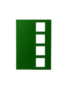 Karta passe-partout, Kwadraty 11x15 cm, ciemny zielony, op. 4 szt. [80-706-430] - 2857511176