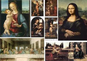 Papier decoupage, malarstwo, L. da Vinci, A3 [ITD-0140] - 2861272967