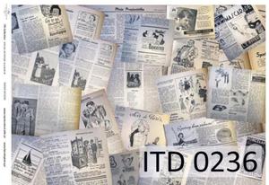 Papier decoupage, gazety, A3 [ITD-0236] - 2861272980