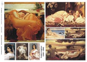 Papier decoupage, malarstwo, F.Leighton, A3 [ITD-0285] - 2861272987