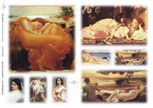 Papier decoupage, malarstwo, F.Leighton, rozmyte, A3 [ITD-0286] - 2861272988