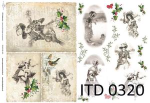 Papier decoupage, Boonarodzeniowy2, A3 [ITD-0320] - 2861272993