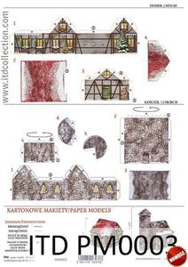 Kartonowa Makieta: Miniaturki domkw, kociow, A4, 250 g/m2 [ITD-PM-0003] - 2861273031