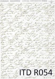 Papier ryowy decoupage, stary list, A4 [ITD-R0054] - 2861273044
