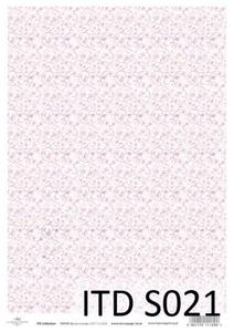 Papier decoupage, SOFT, kwiaty rowe, A4 [ITD-S021] - 2861273456