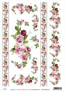 Papier decoupage, SOFT, Re, kwiaty, dekory, A4 [ITD-S036] - 2861273458