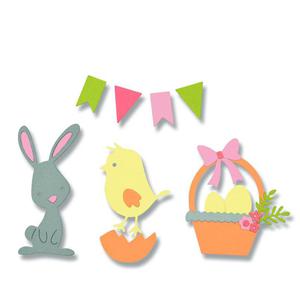 Wykrojnik - Sizzix Thinlits, Easter - Wielkanocne motywy [661684] - 2870570705