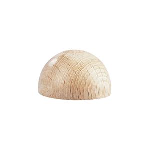 Pkula drewniana, naturalna, hemisfera, r. 30 mm [61-185-00] - 2870570989