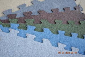 Mata gumowa posadzkowa typu puzzle na zewn - 2860910859