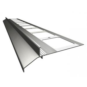 K30 Profil aluminiowy balkonowy 2.0m szary RAL 7037 - listwa balkonowa okapnikowa szara - 2829285996