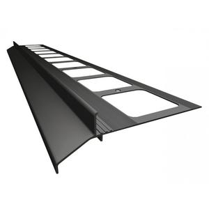 K30 Profil aluminiowy balkonowy 2.0m grafitowy RAL 7024 - listwa balkonowa okapnikowa grafitowa - 2829285997