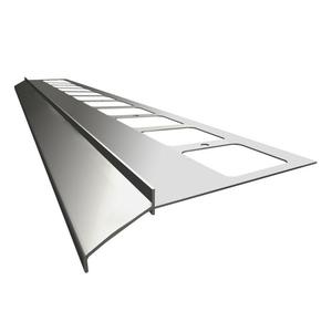 K100 Profil aluminiowy balkonowy 2.0m szary RAL 7037 - listwa balkonowa okapnikowa szara - 2829287699