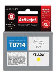 Tusz Activejet AEB-714N (Epson T0714 T0894 T1004) supreme XL 15ml yellow