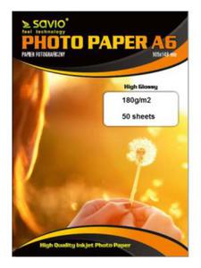 Papier fotograficzny SAVIO PA-04 A6 180/50 bysk - 2860723188