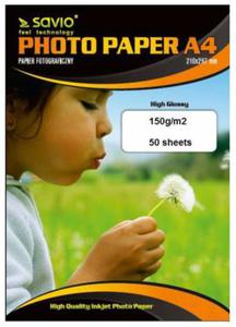Papier fotograficzny SAVIO PA-09 A4 150/50 blysk - 2860723358