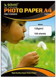 Papier fotograficzny SAVIO PA-11 A4 128/100 MAT - 2860723361