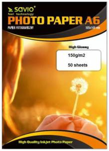 Papier fotograficzny SAVIO PA-03 A6 150/50 blysk - 2860723364