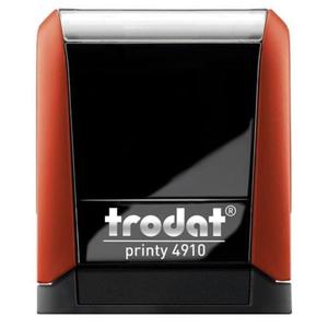 Piecztka automat TRODAT 4910 czerwona - poduszka czarna 26X9mm /TRE-4910CEWCA/ - 2861793533