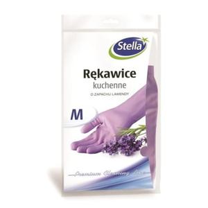 Rkawice gospodarcze gumowe antybakteryjne rozmiar M STELLA fioletowe o zapachu lawendy 2szt. /ST-ST-000340/ - 2864048267