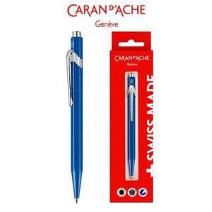 Dugopis automatyczny CARAN D'ACHE 849 GIFT BOX METAL-X LINE M obudowa niebieska wkad niebieski 1 szt. /CD849-740/ - 2870966809