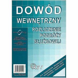 Druk Dowd Wewntrzny Rozliczenie Podry Subowej MICHALCZYK I PROKOP - 2873260823