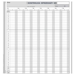 Druk "Kontrolka Sprzeday" 2/3 A4 MICHALCZYK I PROKOP 417-2 - 2873260889