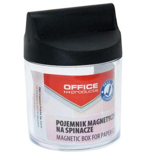 Pojemnik magnetyczny na spinacze OFFICE PRODUCTS okrgy transparentny /18184411-99/ - 2873261775