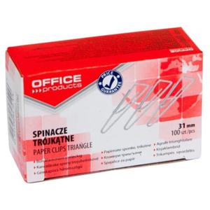 Spinacze biurowe 31mm trjktne OFFICE PRODUCTS 100szt. /18083125-19/ - 2873261793