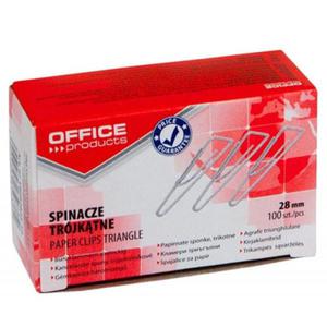 Spinacze biurowe 28mm trjktne OFFICE PRODUCTS 100szt /18082825-19/ - 2873261794